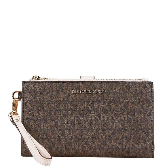 Michael Kors Signature MK PVC Leather Long Wallet - Picture 1 of 8